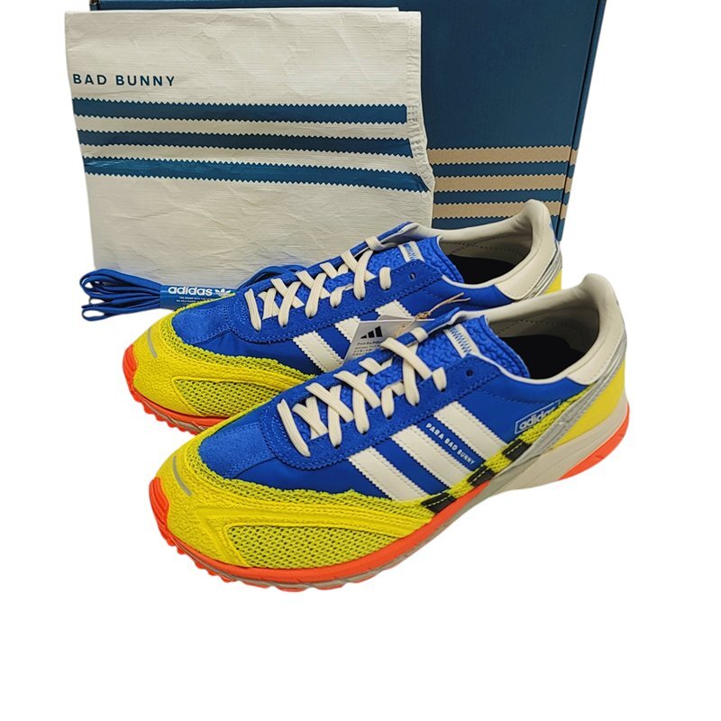 WC949 adidas × Bad Bunny アディダス バッド・バニー BB Adizero SL 72 アディゼロ 27cm US9 JQ8757 ブルー イエロー /49