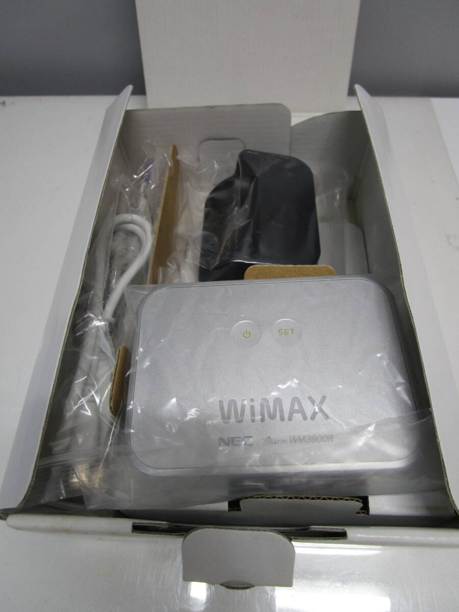 【送料無料】(舊WiMAX)モバイルルータ AtermWM3600R(AT)S クレードルセット 中古品