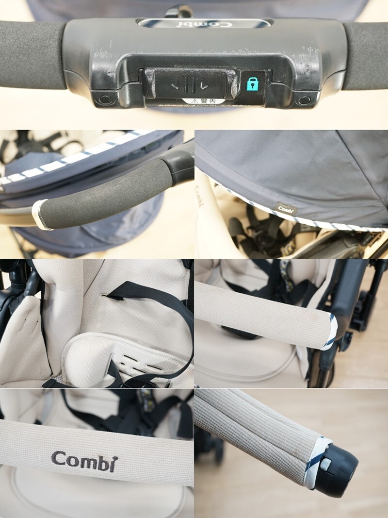 前ダ：【コンビ/Combi】スゴカル 4キャス エアー エッグショック HK ベビーカー エアリーネイビー 軽量 コンパクト 折り畳み ★送料無料★