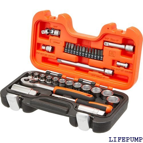 バーコ ソケットレンチセット S330AF 差込角:6.35×9.5mm 34点 1セット 4386