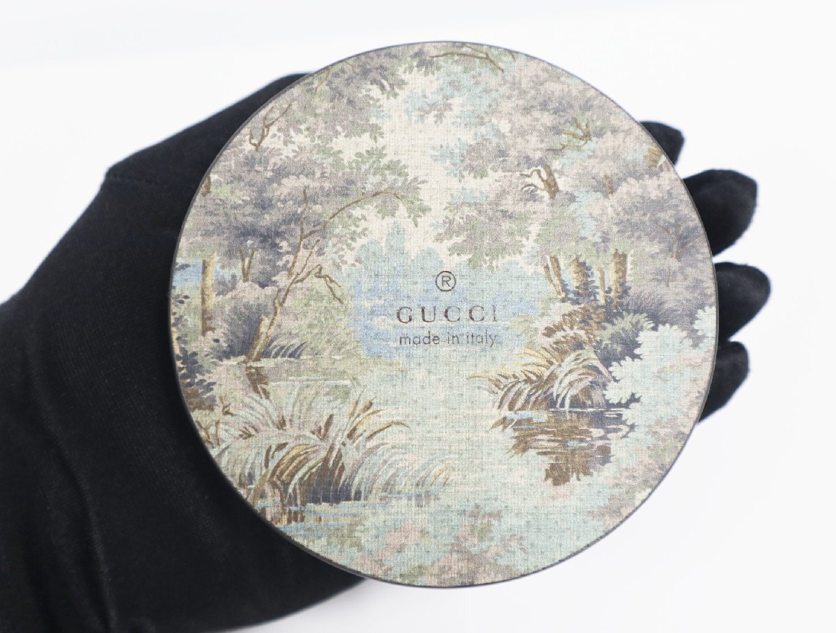 グッチ GUCCI ペーパーウェイト ホースビット GG柄 ガラス 置物 ステーショナリー 文具 インテリア【未使用】置物