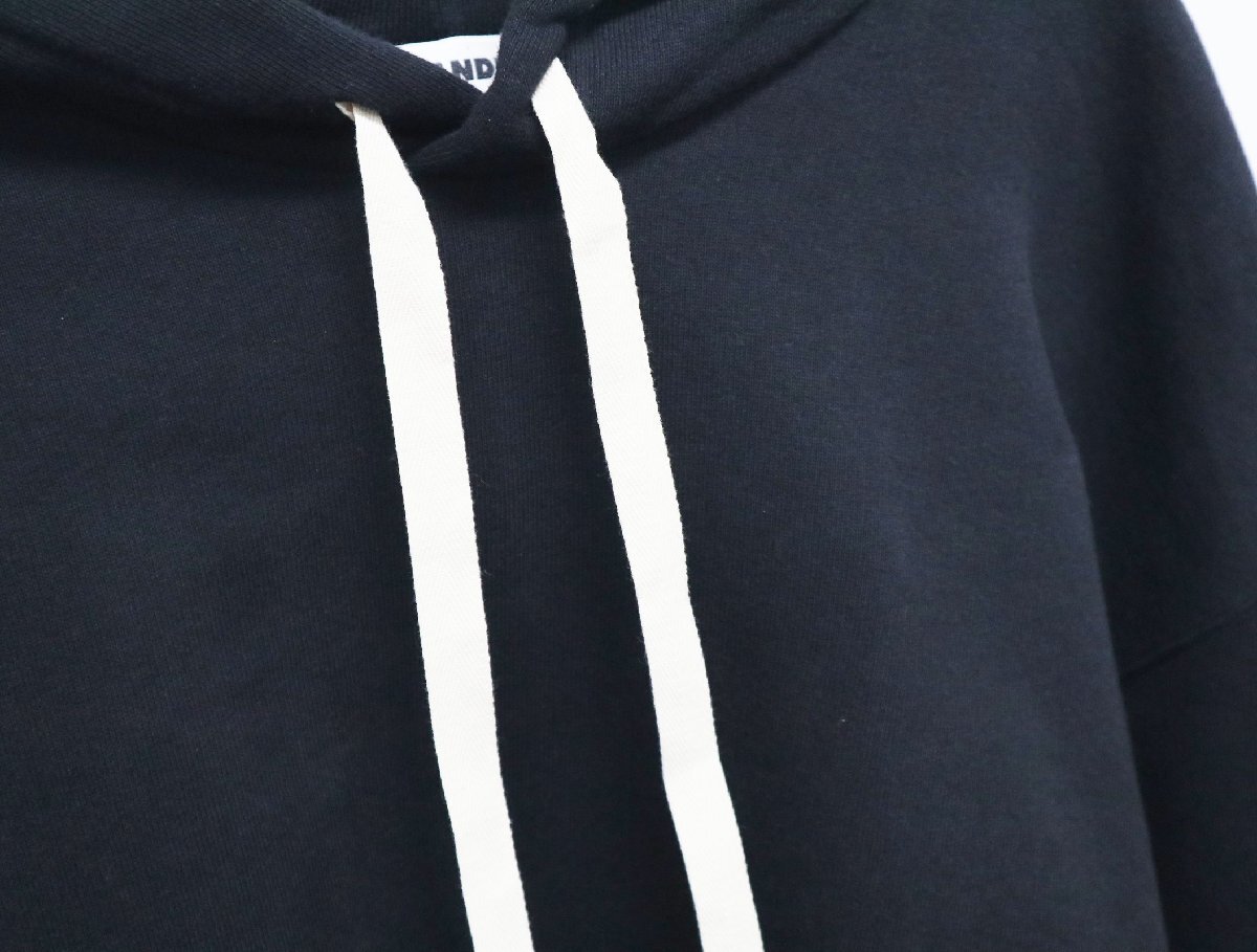 JIL SANDER+ ジルサンダープラス プルオーバー スウェット パーカー SWEATSHIRT J47GU0105 サイズL 黒 美品 トップス