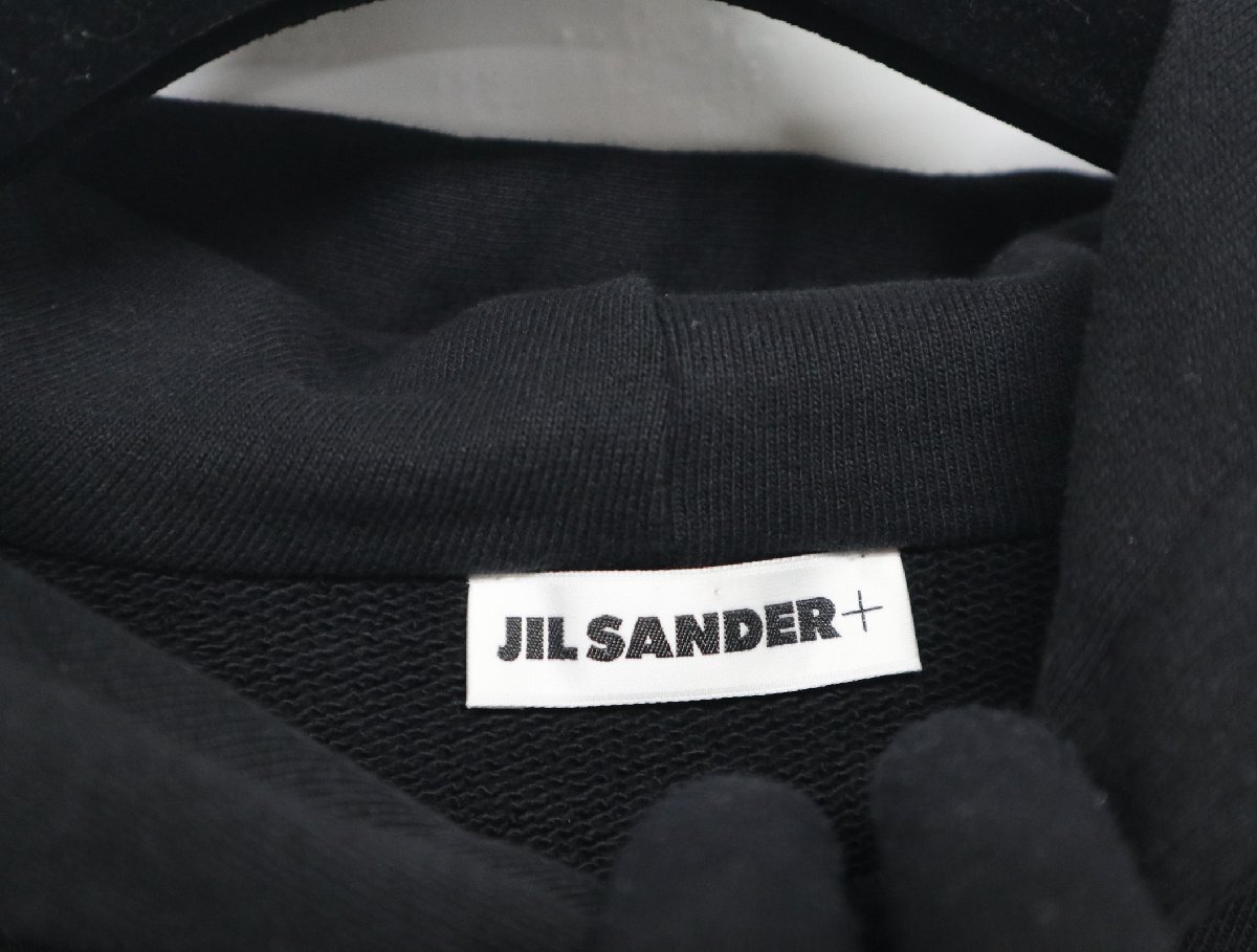 JIL SANDER+ ジルサンダープラス プルオーバー スウェット パーカー SWEATSHIRT J47GU0105 サイズL 黒 美品 トップス