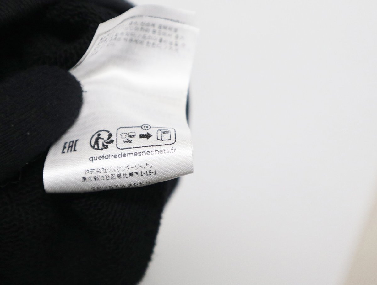 JIL SANDER+ ジルサンダープラス プルオーバー スウェット パーカー SWEATSHIRT J47GU0105 サイズL 黒 美品 トップス
