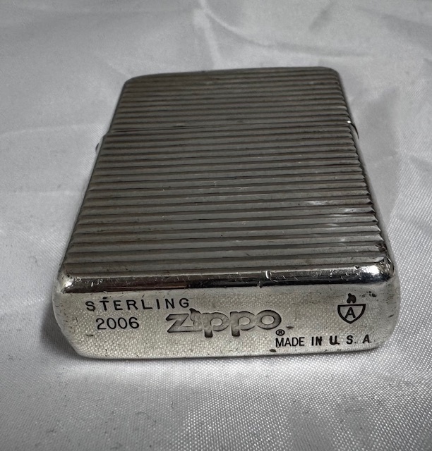 2006年製 ZIPPO ジッポ STERLING SILVER アーマー スターリング 2006年製 ZIPPO ジッポ STERLING SILVER アーマー スターリング
