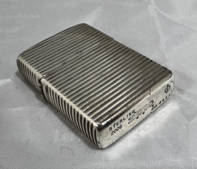 2006年製 ZIPPO ジッポ STERLING SILVER アーマー スターリング 2006年製 ZIPPO ジッポ STERLING SILVER アーマー スターリング
