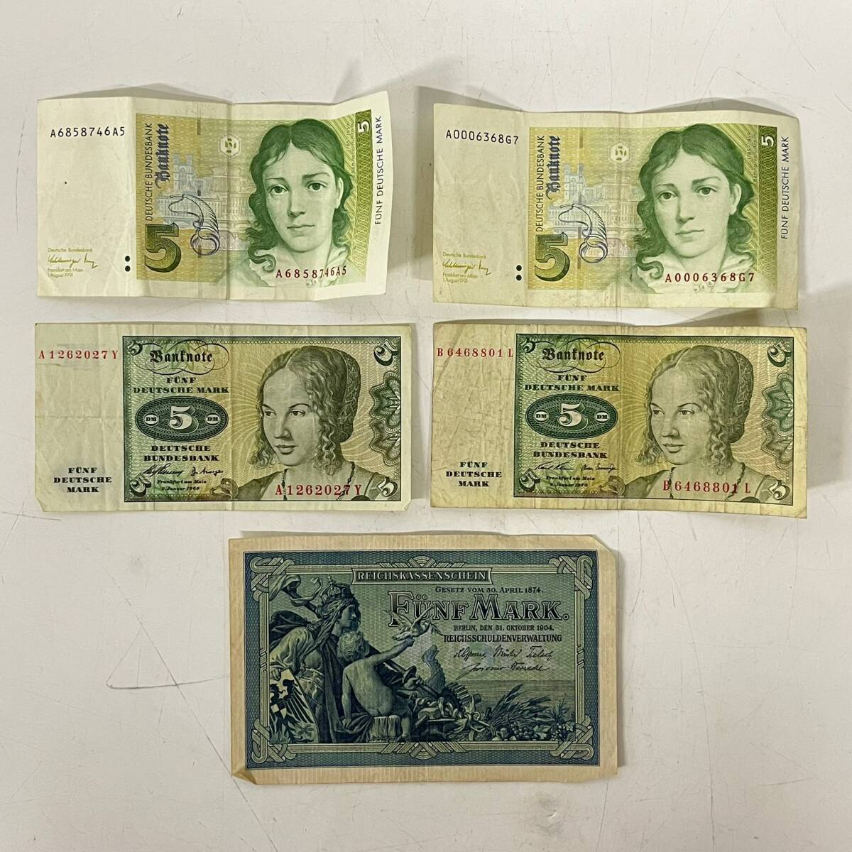 1円~【額面605マルク】ドイツ マルク 紙幣 まとめ 35点 5マルク 1円~【額面605マルク】ドイツ マルク 紙幣 まとめ 35点 5マルク