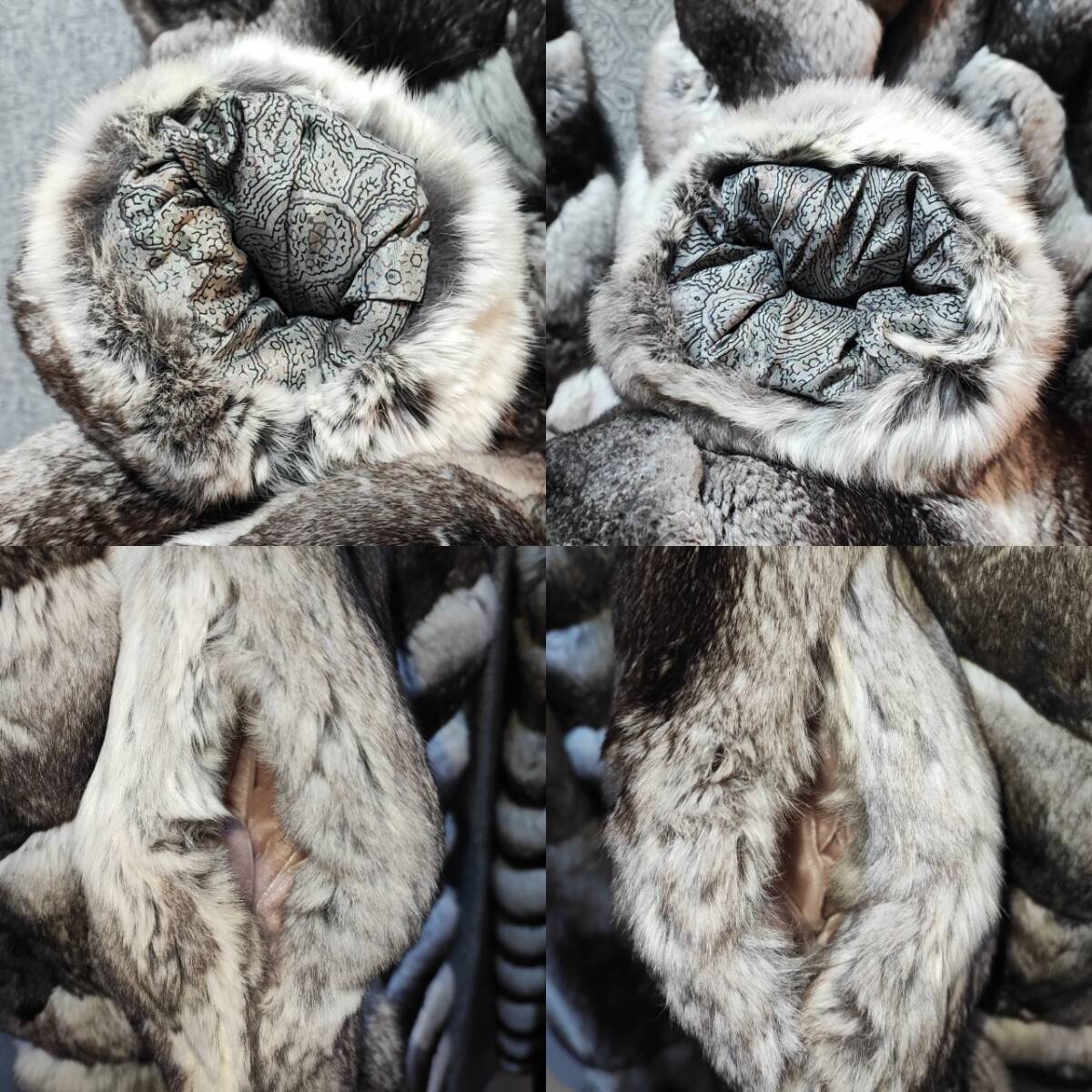 1円~【USED】チンチラ chinchilla 毛皮 ファー コート ロング丈 1円~【USED】チンチラ chinchilla 毛皮 ファー コート ロング丈