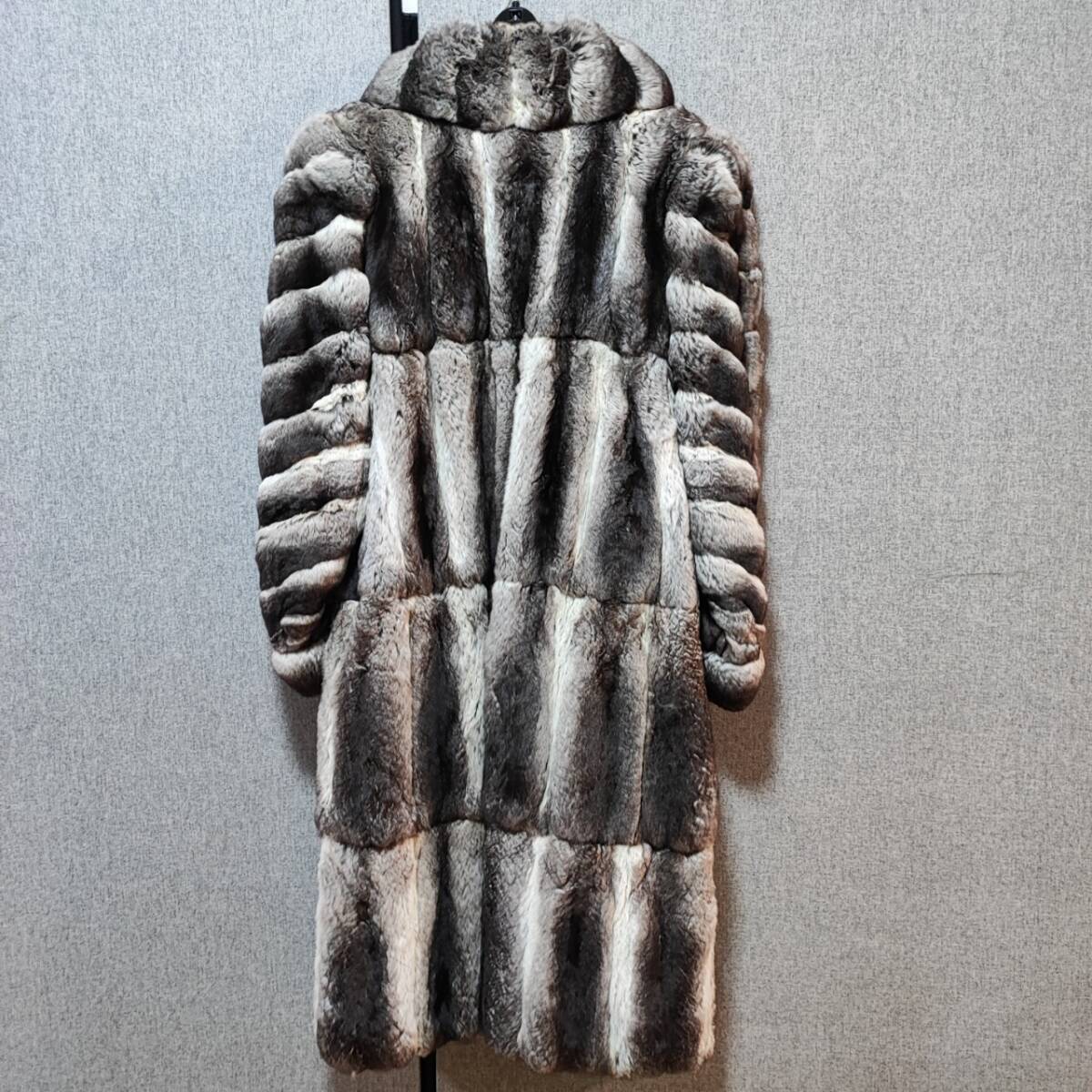 1円~【USED】チンチラ chinchilla 毛皮 ファー コート ロング丈 1円~【USED】チンチラ chinchilla 毛皮 ファー コート ロング丈