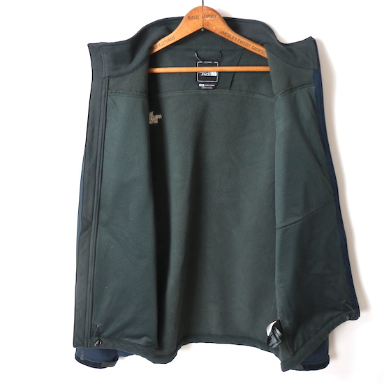 THE NORTH FACE North Face полный Zip soft ракушка жакет ( мужской L) темно-синий 