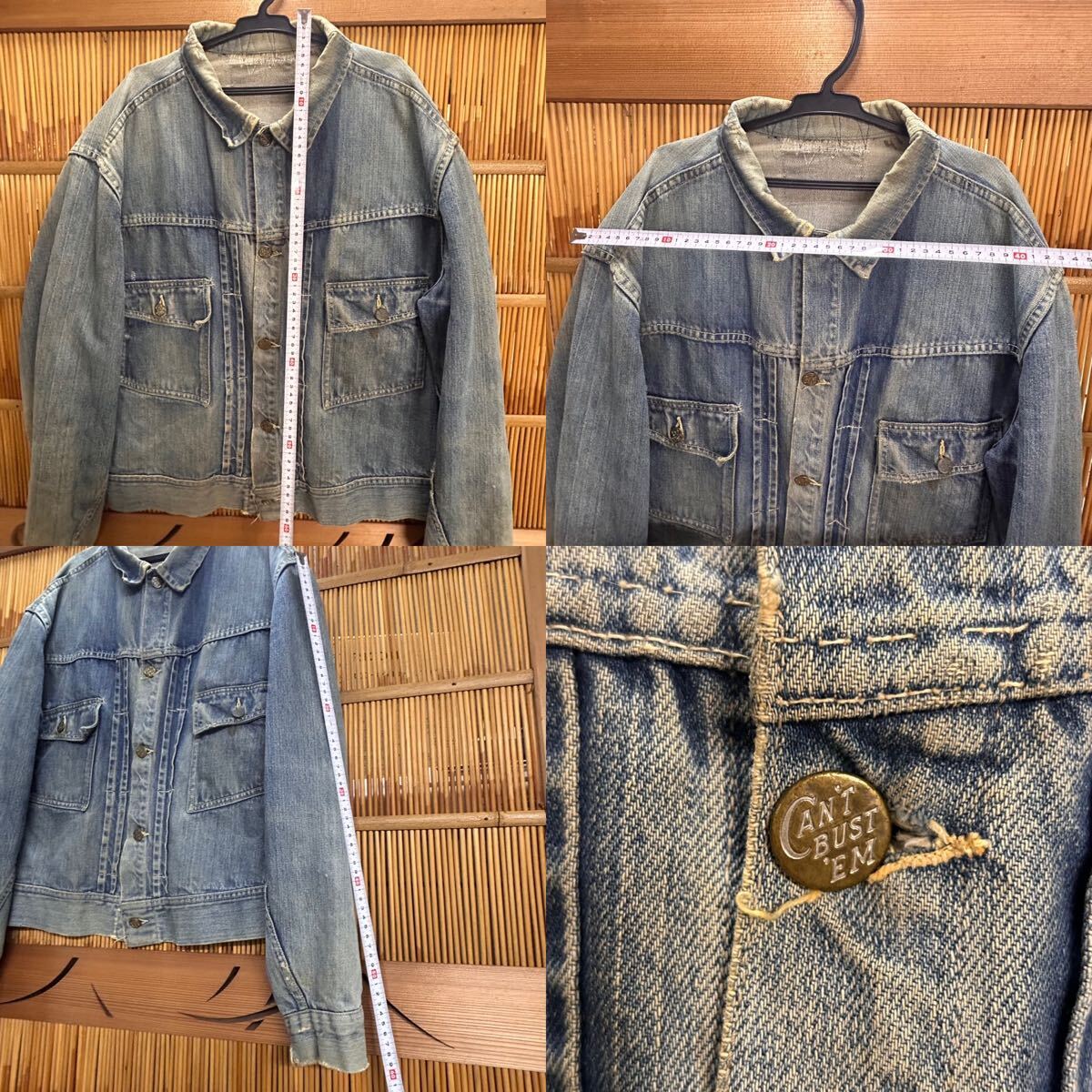 希少 1950s CAN'T BUST'EM キャントバステム デニム ジャケット 希少 1950s CAN'T BUST'EM キャントバステム デニム ジャケット