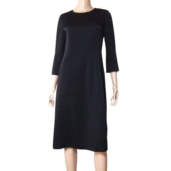 как новый / Givenchy GIVENCHY Tokyo sowa-ru черный формальный One-piece надпись 8 номер 7 номер соответствует б/у одежда чёрный женский весна осень одиночный товар длинный рукав рисунок земля 