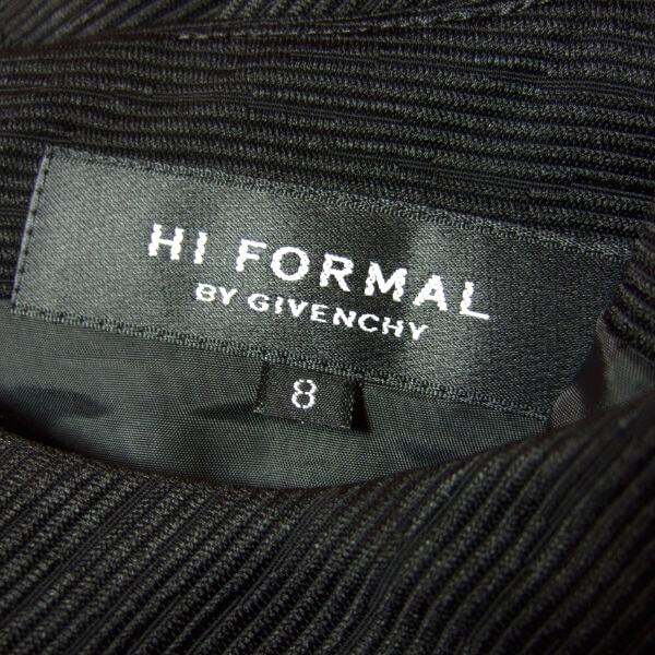  как новый / Givenchy GIVENCHY Tokyo sowa-ru черный формальный One-piece надпись 8 номер 7 номер соответствует б/у одежда чёрный женский весна осень одиночный товар длинный рукав рисунок земля 