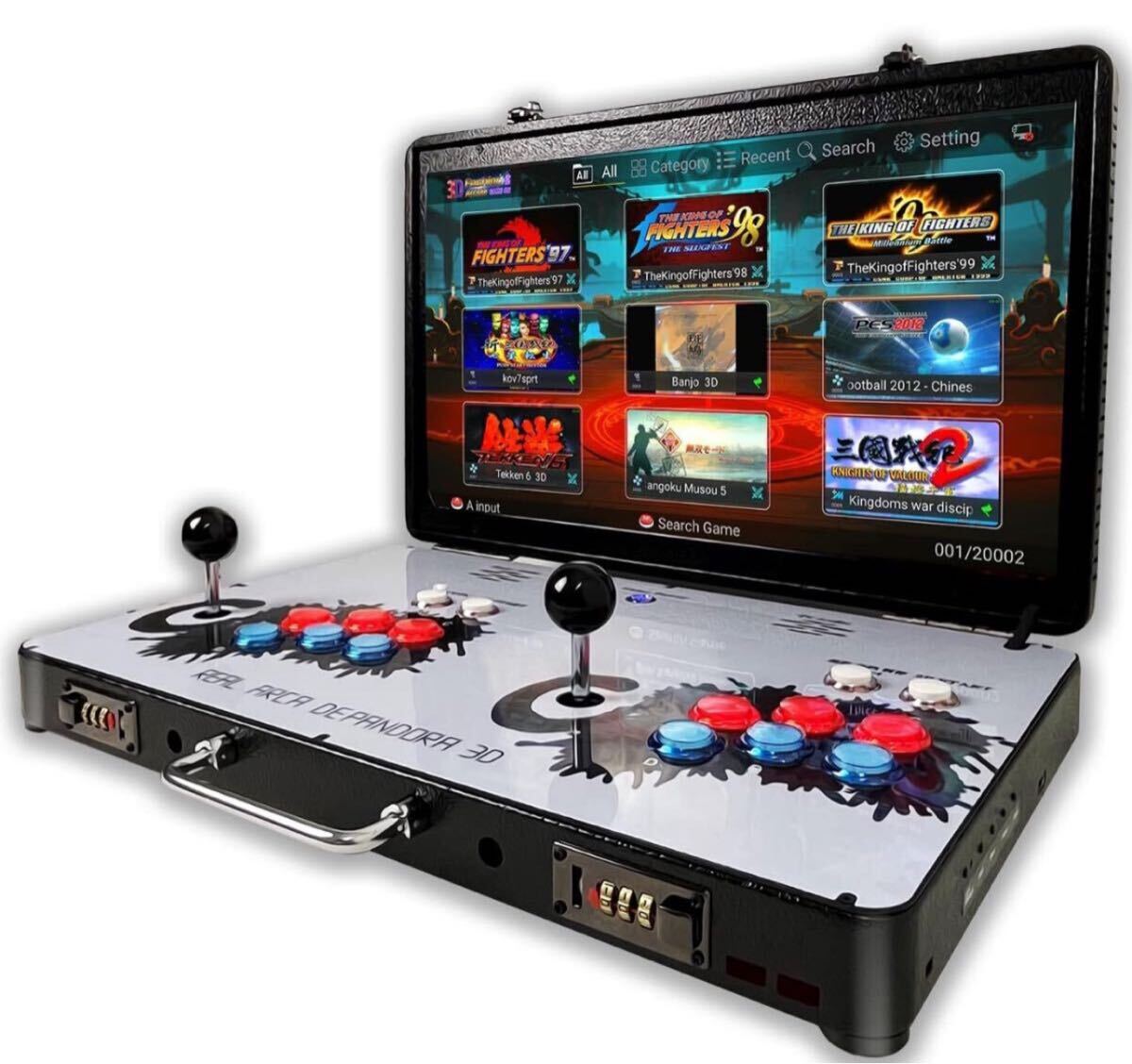 WYGAMING 折りたたみ式アーケードマシン パンドラ３Ｄ20,000ゲーム以上 22インチLEDスクリーン 新品未開封 pandora