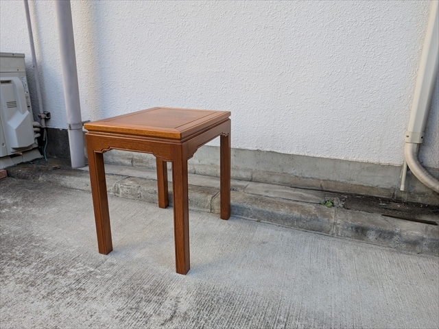 ヴィンテージ｜古家具｜チークカラー｜無垢材｜サイドテーブル｜机｜
