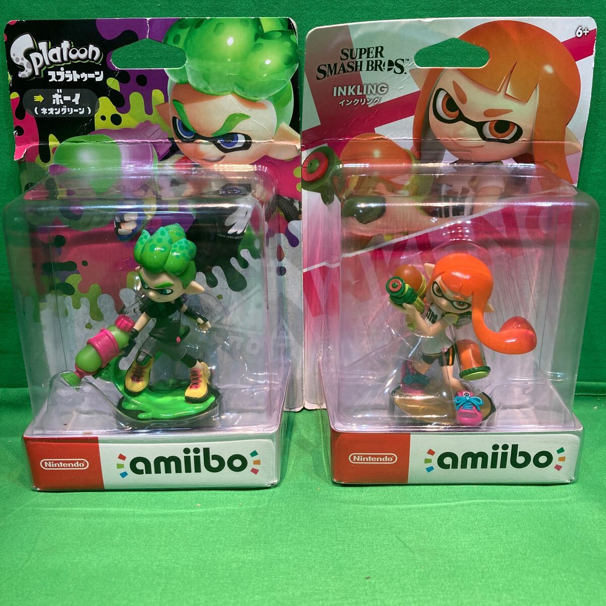 Nintendo amiibo スプラトゥーンシリーズ スプラトゥーン ボーイ ネオングリーン 大乱闘スマッシュブラザーズシリーズ インクリング 未開封