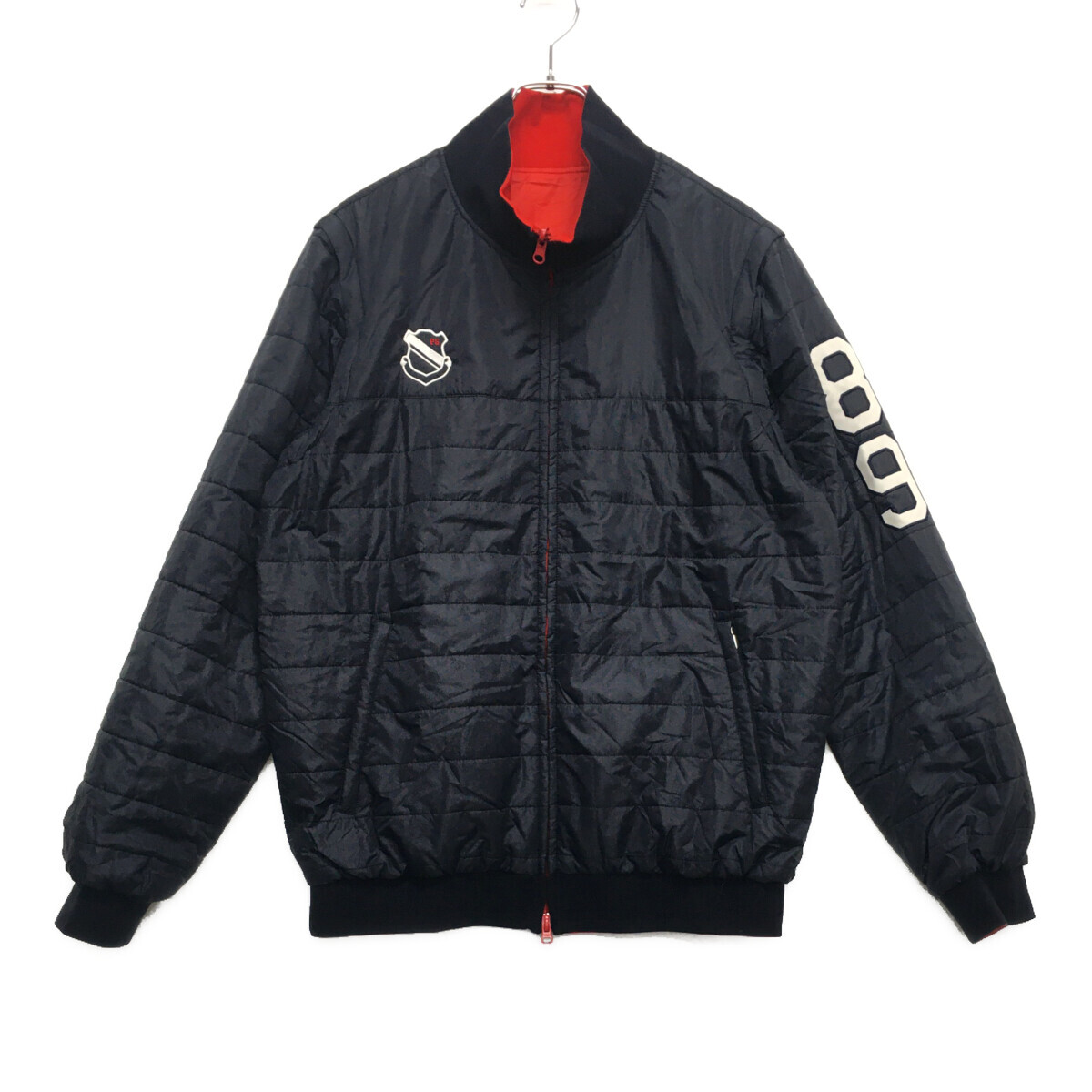 coco 中古 パーリーゲイツ PEARLY GATES メンズ ブルゾン 6(LL) 紺×赤 リバーシブル 4WAY 中綿 レターパックプラス発送可 107543