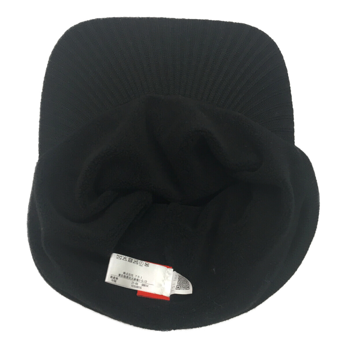 coco 中古【値下げ】 ニューバランスゴルフ つば付ニット帽 黒 ボンボン付き 2WAY 內(nèi)側(cè)フリース レターパックプラス発送可 109628