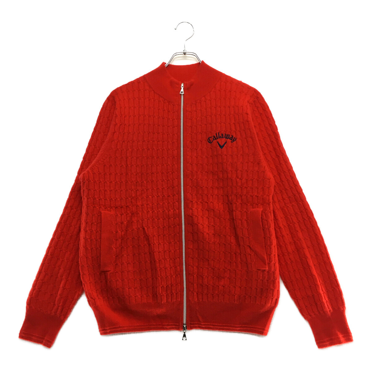 coco 中古 キャロウェイ Callaway メンズ ニットアウター (L) 赤 レッド カシミヤ100％ レターパックプラス発送可 109868