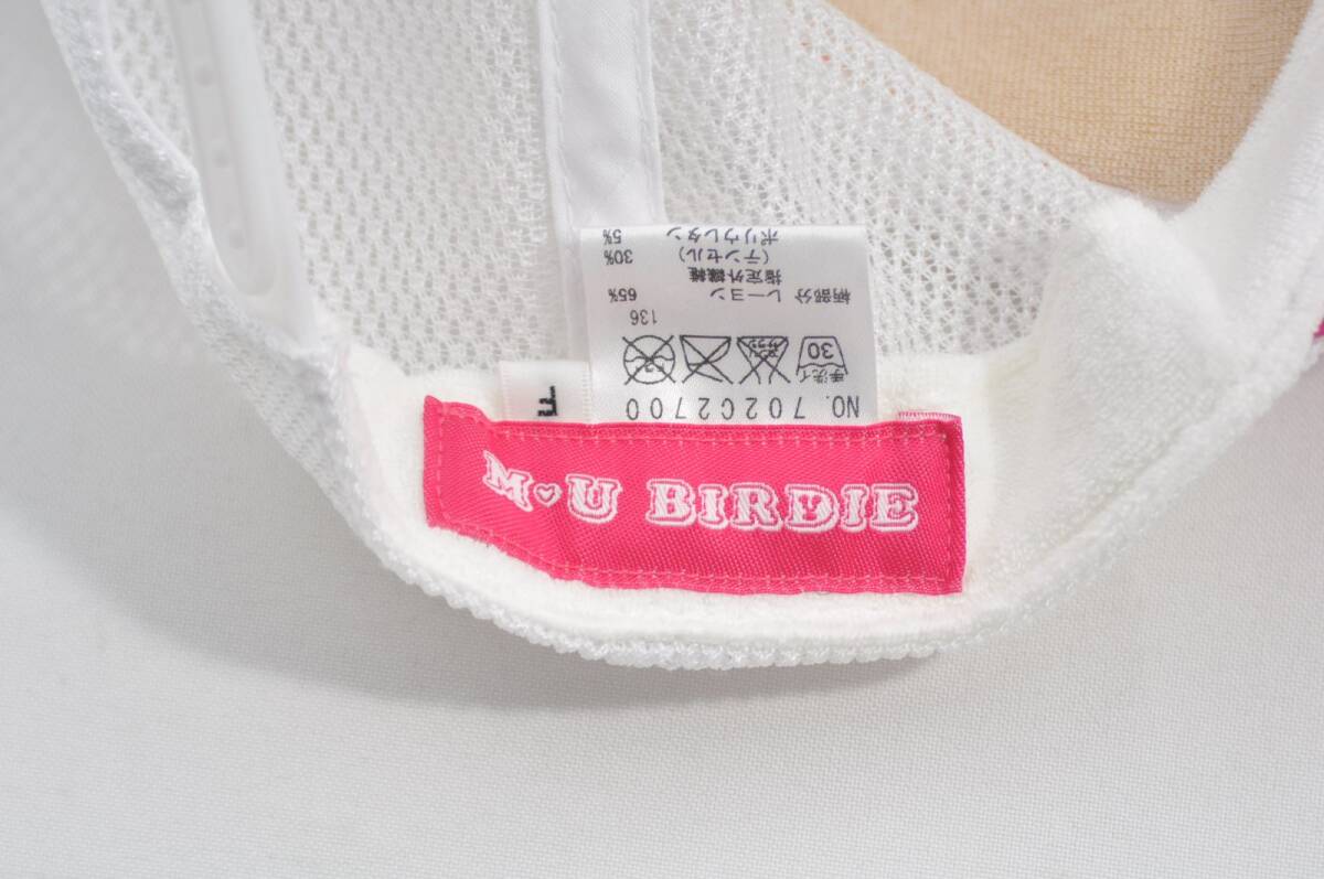 coco 中古【値下げ】エムユースポーツ MU SPORTS メッシュキャップ フリー ピンク×ホワイト M?U BIRDIE レターパックプラス発送可 79163
