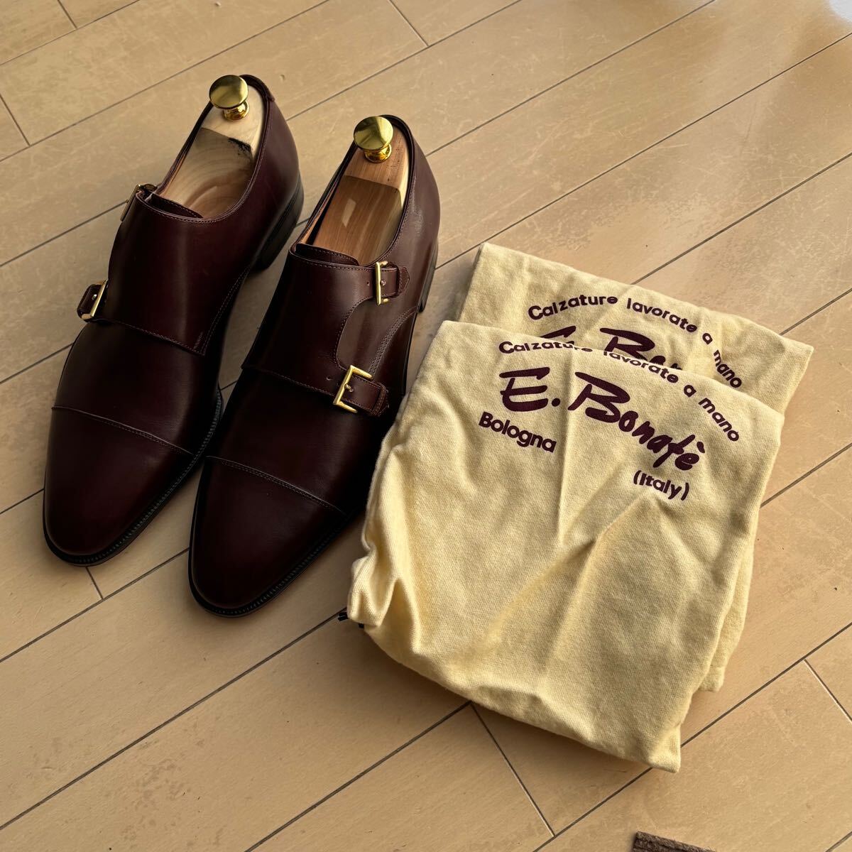 着用1回のみ ENZO BONAFE ダブルモンク ストラップ シューズ 6.5 着用1回のみ ENZO BONAFE ダブルモンク ストラップ シューズ 6.5