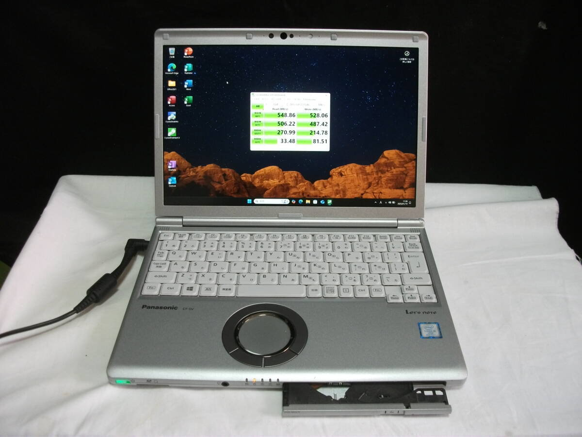 Win11 Panasonic Let's note CF-SV7HD4VS/Corei5/8GBメモリ+SSD256GB/マルチ/Office2021(361)