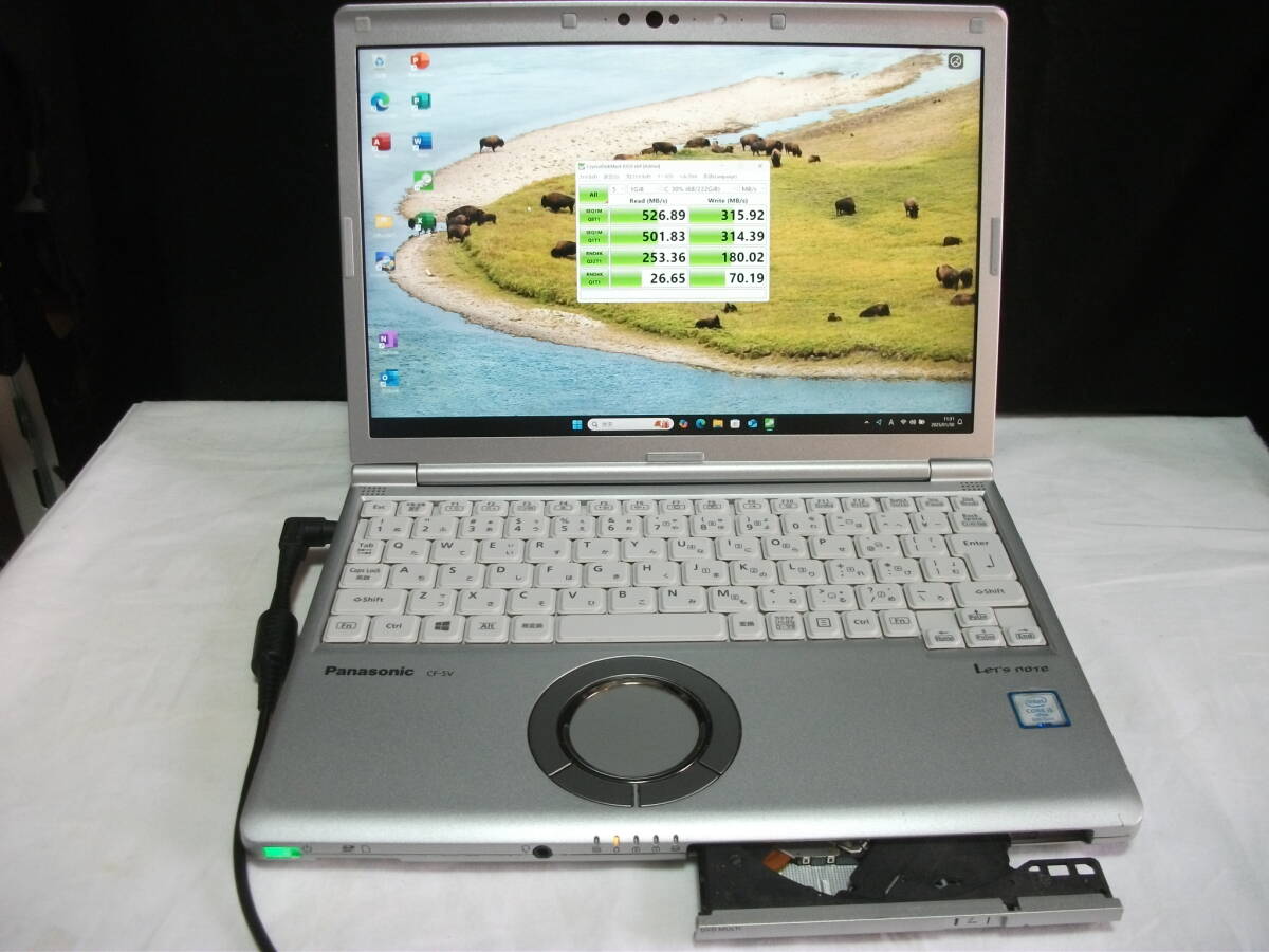 Win11 Panasonic Let's note CF-SV7RDAVS/Corei5/8GBメモリ+SSD256GB/マルチ/Office2021(367)