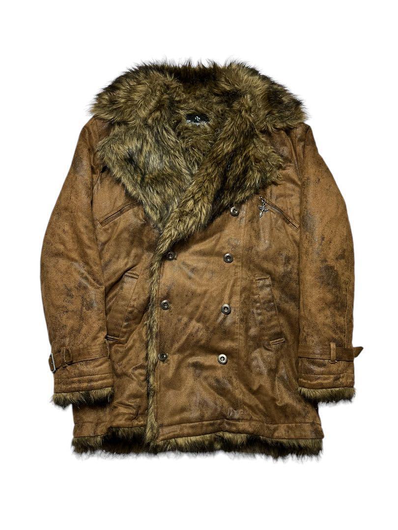 bernings sho fur coating jacket グランジ y2k ファー bernings sho fur coating jacket グランジ y2k ファー