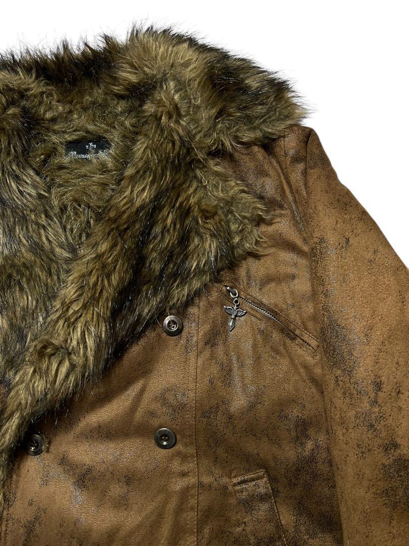 bernings sho fur coating jacket グランジ y2k ファー bernings sho fur coating jacket グランジ y2k ファー
