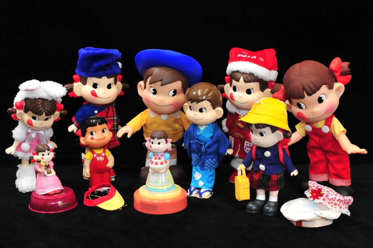 会員様限定 お買い得商品 不二家ペコちゃん ポコちゃん人形 フィギュア ゼンマイ人形 ペコちゃん