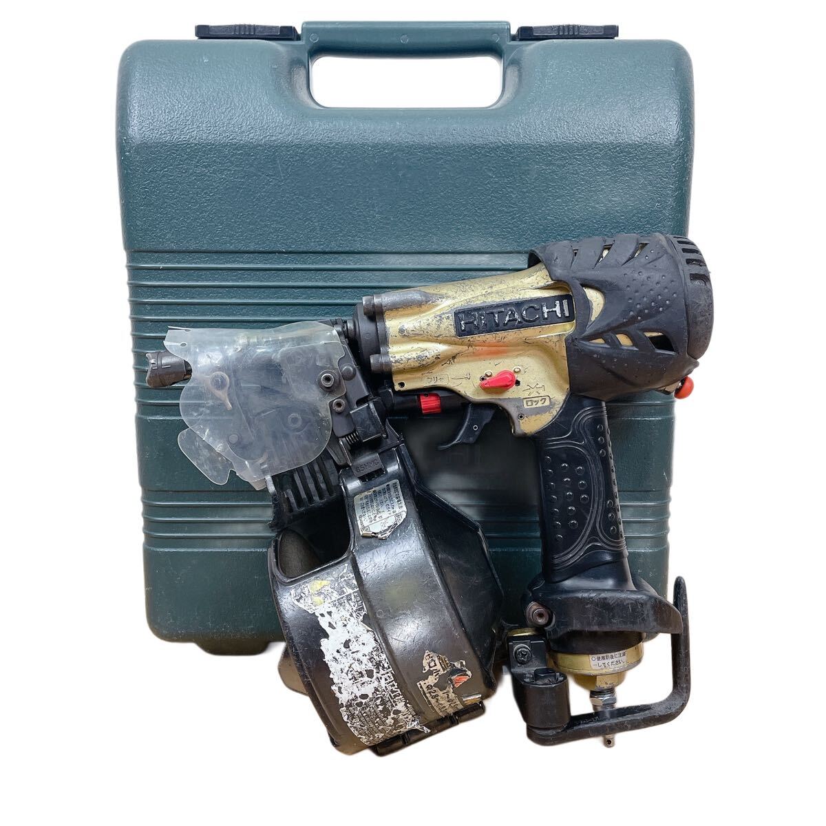 ★動作品★HITACHI 日立 高圧釘打ち機 NV65HMC 工具