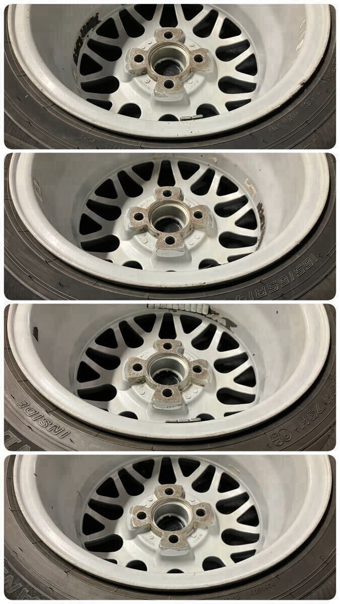 2022年製DUNLOP付 BBS 332 165/65R14 6.5J+38 4穴 PCD100 球面 2022年製DUNLOP付 BBS 332 165/65R14 6.5J+38 4穴 PCD100 球面