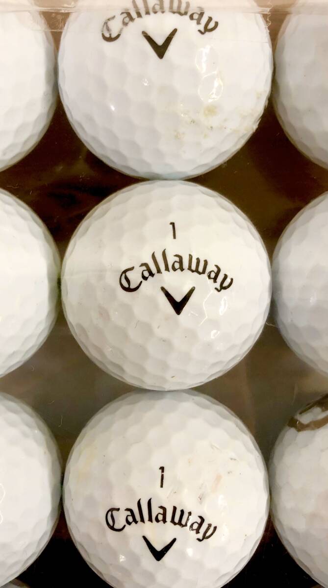 【311-WAR】Callaway-WARBIRD(ホワイト) 12個(gè)【ロストボール】【やや汚れあり】