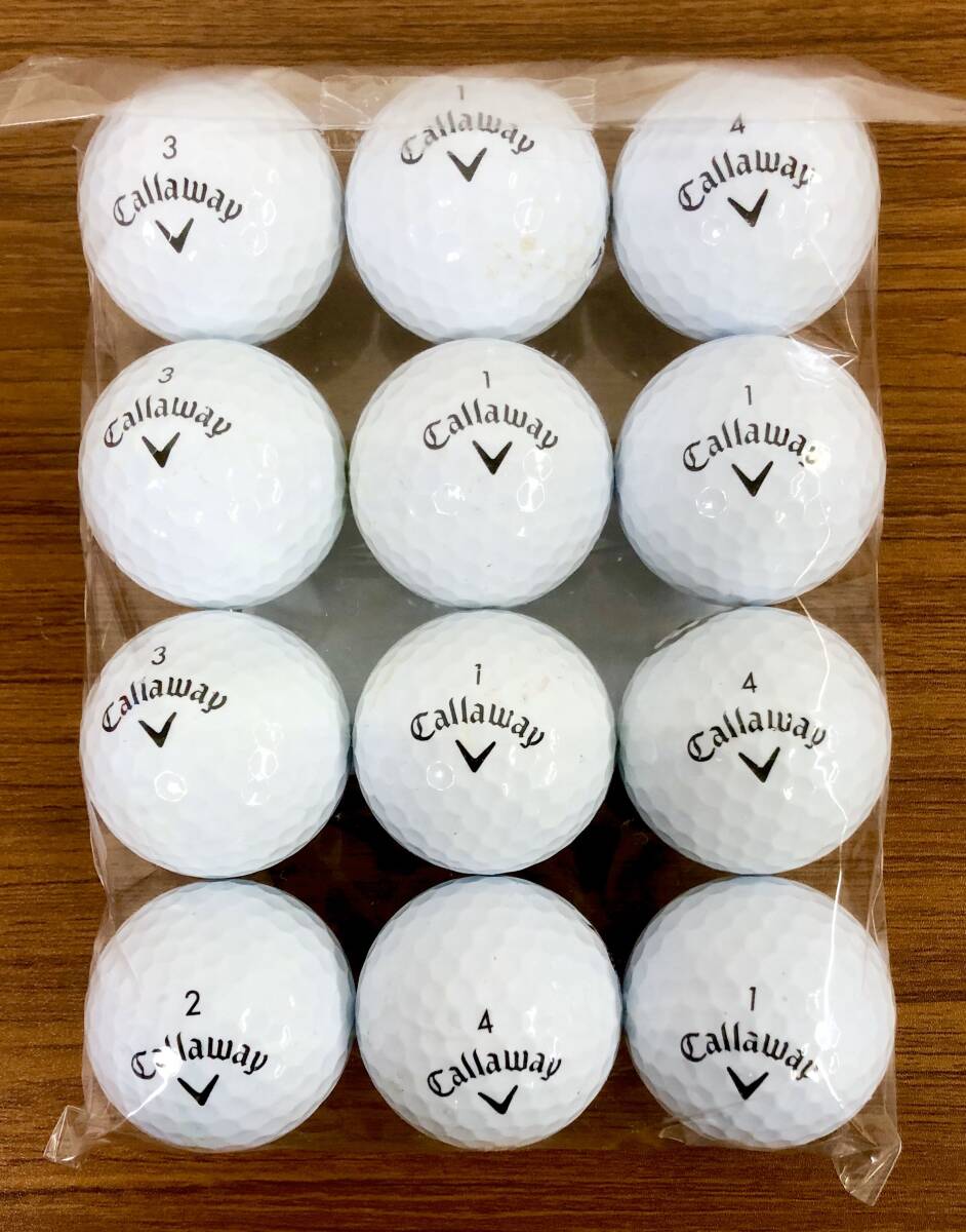 【311-WAR】Callaway-WARBIRD(ホワイト) 12個(gè)【ロストボール】【やや汚れあり】