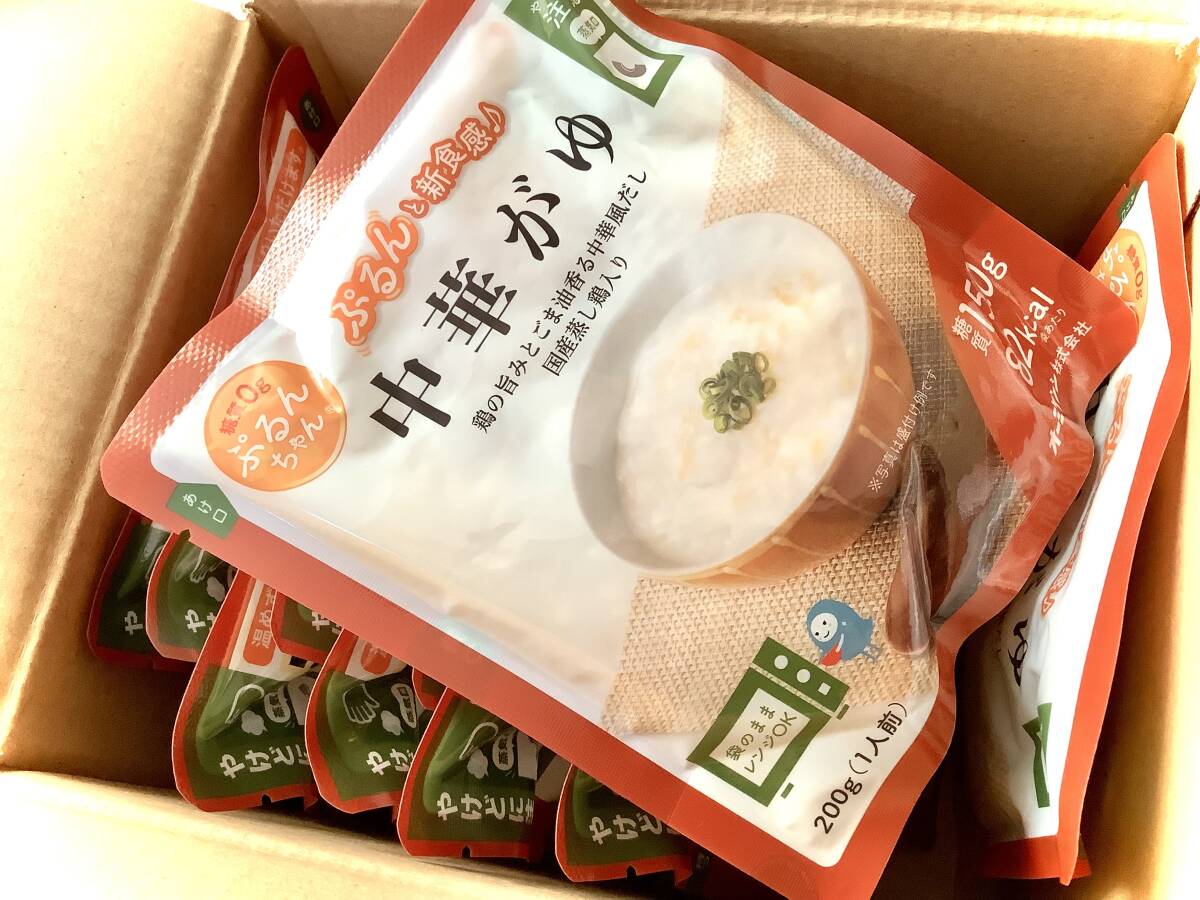 ^_^/即決12パック糖質０g　ダイエットに！ぷるんちゃん　中華がゆ完売！レンジ対応●