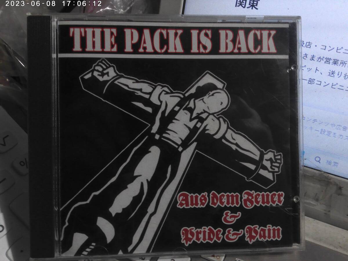 AUS DEM FEUER & PRIDE & PAIN / THE PACK IS BACK ドイツ盤Split CD SKREWDRIVER NO REMORSE BRUTAL ATTACK BOHSH ONKELS CONDEMNED 84