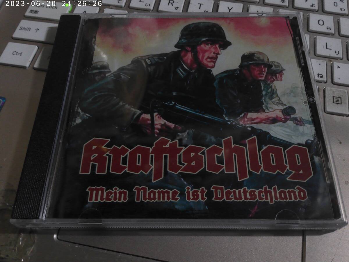 KRAFTSCHLAG / Men Name ist Deutschland ドイツ盤CD RAC SKREWDRIVER NO REMORSE BRUTAL ATTACK CONDAMNED 84 SQUADRON SKULLHEAD