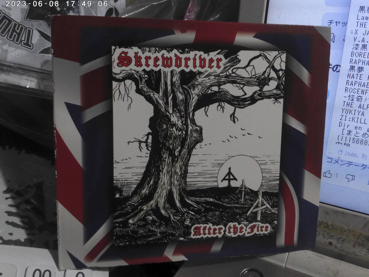 Skrewdriver スクリュードライヴァー / AFTER THE FIRE ドイツ盤499枚限定CD NO REMORSE BRUTAL ATTACK SKULLHEAD CONDEMNED 84 IAN STUART_画像1