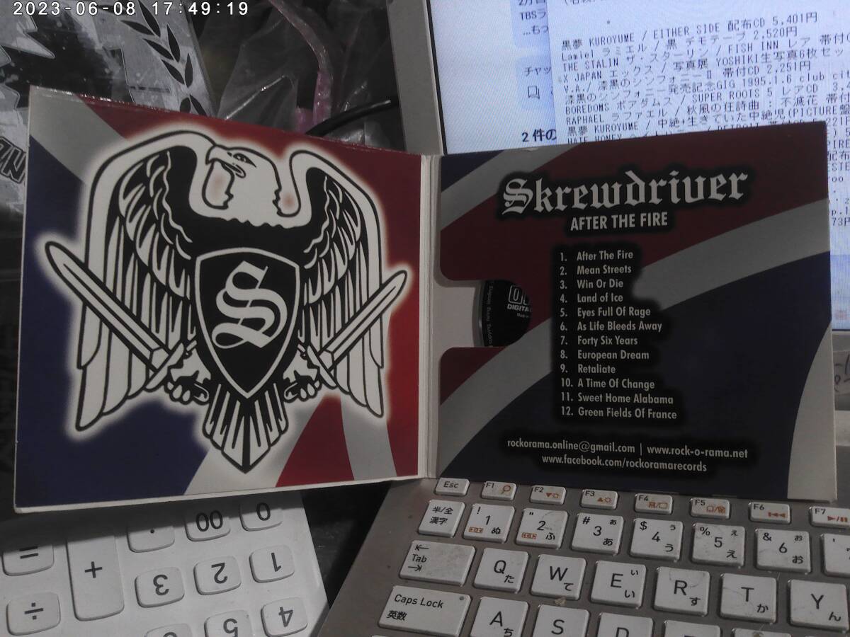 Skrewdriver スクリュードライヴァー / AFTER THE FIRE ドイツ盤499枚限定CD NO REMORSE BRUTAL ATTACK SKULLHEAD CONDEMNED 84 IAN STUART_画像2