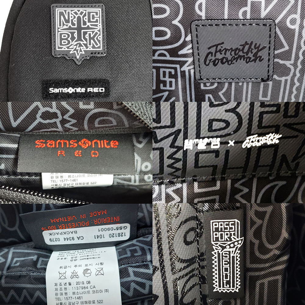 サムソナイトレッド × ティモシーグッドマン 新品?アウトレット バックパック Samsonite RED × Timothy Goodman 并行輸入品