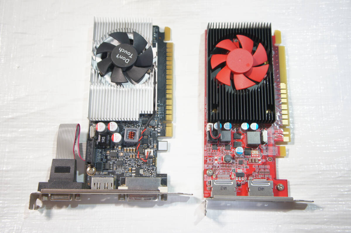 ジャンク グラフィックボード L11302-001 ( Radeon R7 430 2GB ?) + 288-1N308-110FJ ( Nvidia GeForce GT635 1GB ?) GPU グラボ