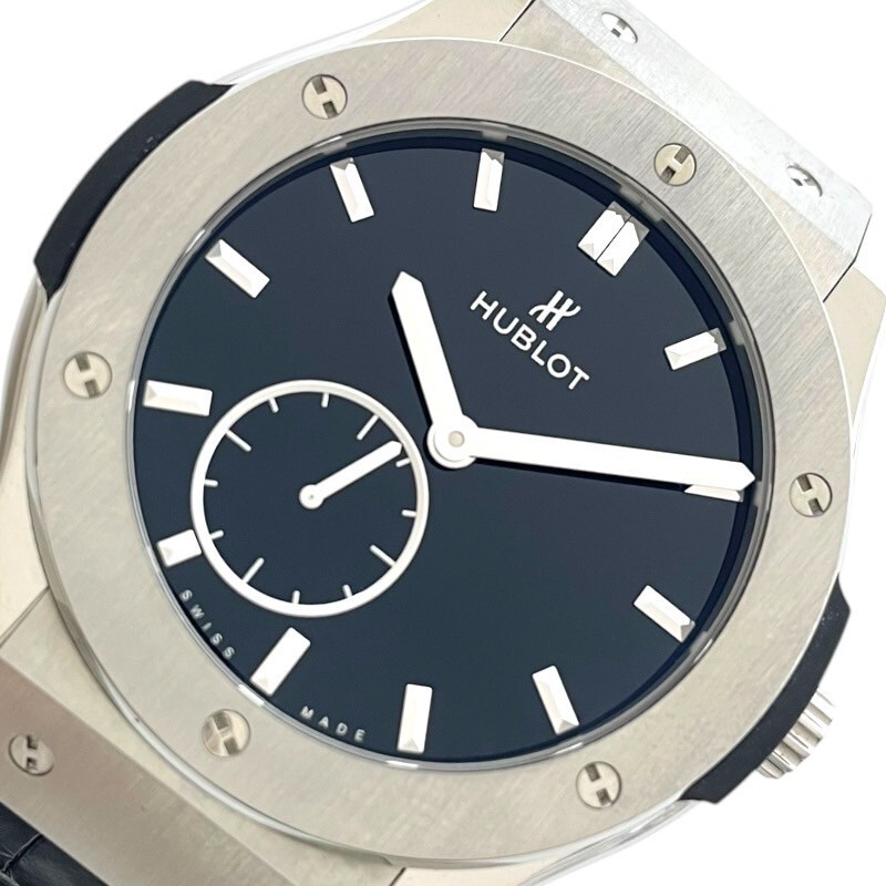 ウブロ HUBLOT クラシックフュージョン チタニウム クラシコ ウルトラシン 545.NX.1270.LR チタン 腕時計 メンズ 中古