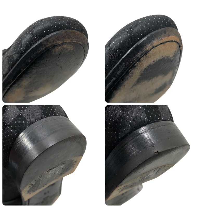 ルイ・ヴィトン LOUIS VUITTON LVロゴ 刺繍ダミエグラフィットローファー ブラック ダミエグラフィットキャンバス ローファー メンズ 中古_画像8