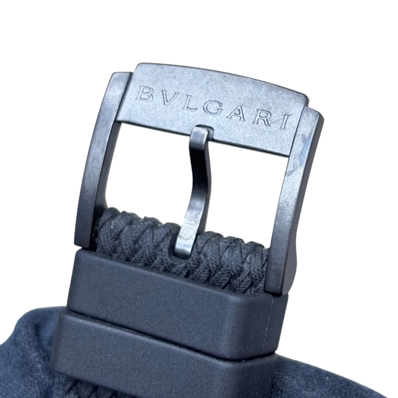 ブルガリ BVLGARI ブルガリブルガリ フラグメント 日本250本限定 103443 ブラック SS 腕時計 メンズ 中古