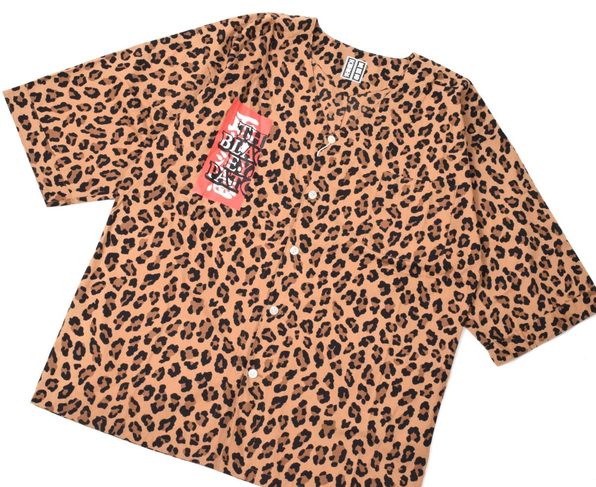 未使用 WACKO MARIA ワコマリア × BlackEyePatch LEOPARD DABO SHIRT レオパード ダボ シャツ S ブラックアイパッチ