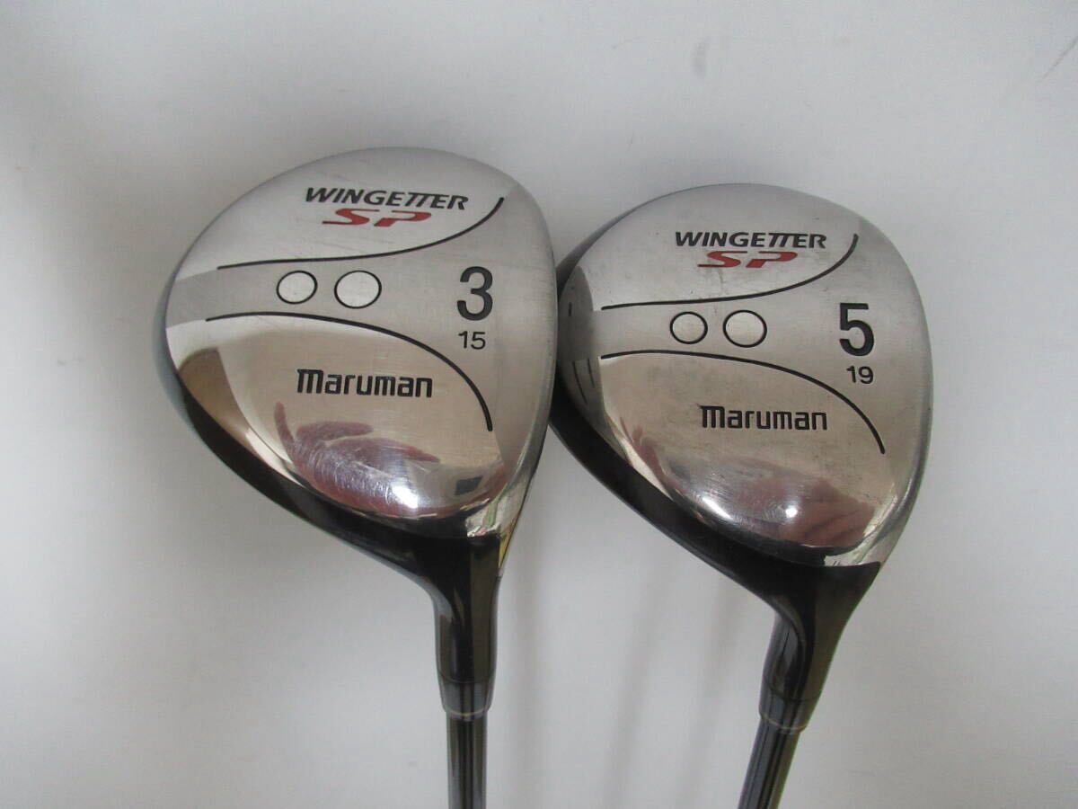 ★maruman マルマン WINGETTER SP 3W 5W 15° 19° 純正カーボンシャフト K740 ★レア★激安★中古★ ★_画像1