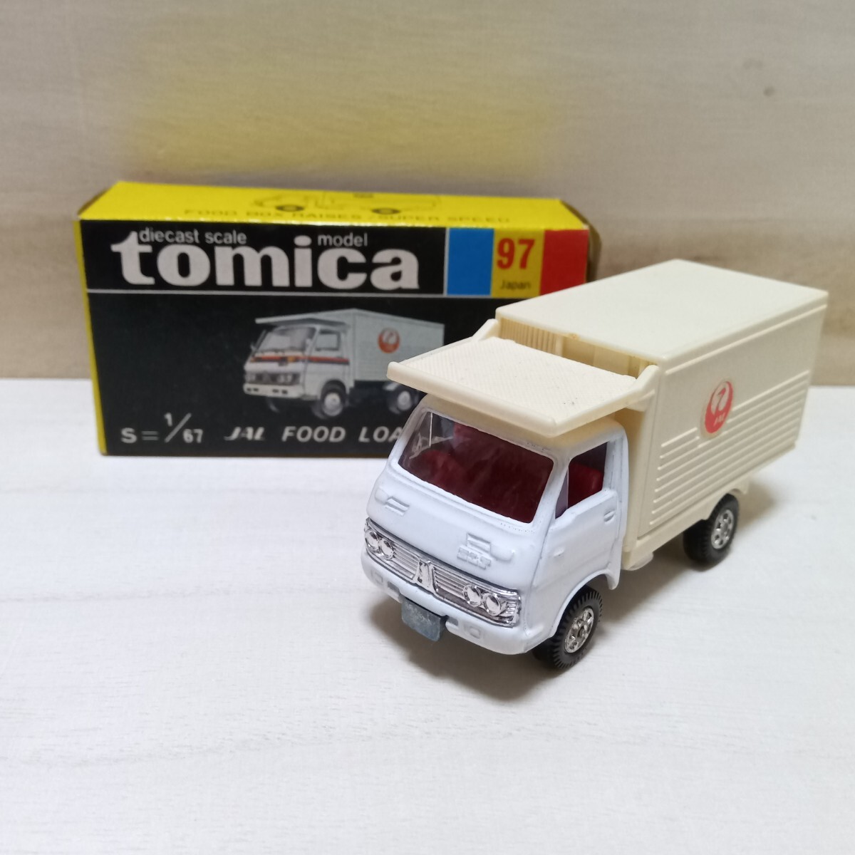 【送料無料】トミカ　いすゞ　エルフ　ISUZU　ELF　日本航空 機内食運搬車【美品！】