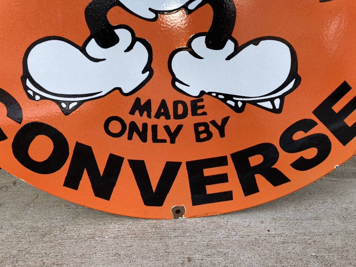 ビンテージ 大型 看板 Converse コンバース ミッキーマウス 直径 ビンテージ 大型 看板 Converse コンバース ミッキーマウス 直径