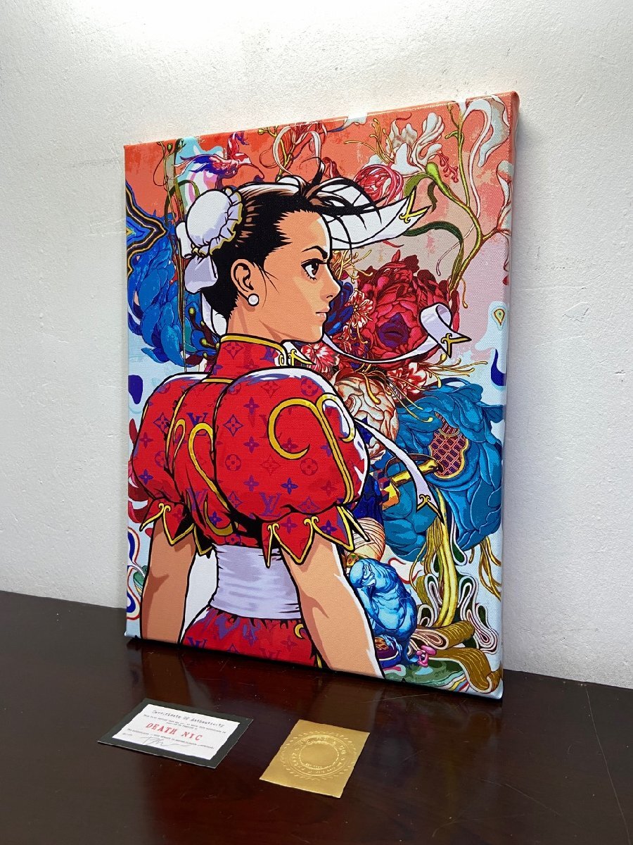 【在庫あり/即出荷可】 額付き NYC DEATH 世界限定100枚 春麗 アートポスター 絵画