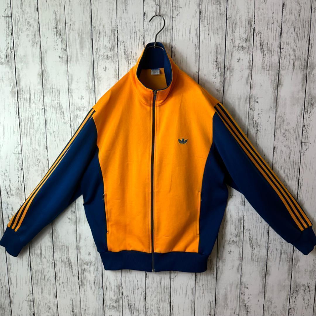 アディダス デサント トラックジャケット ジャージ XL オレンジ アディダス デサント トラックジャケット ジャージ XL オレンジ